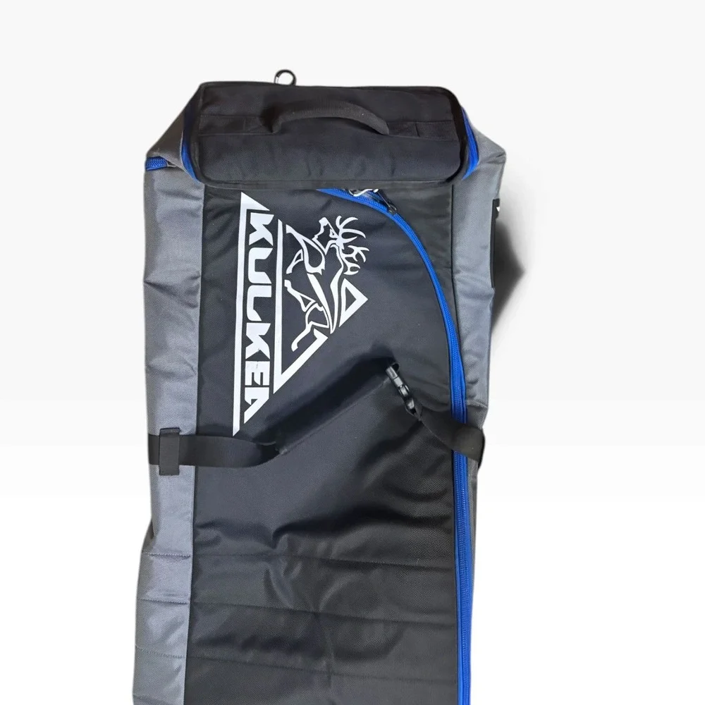 Kulkea Kantaja Wheeled Ski Bag Black Grey Blue Padded Roller Travel Case 190cm